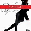 Marilyn | Marilyn Marilyn Blickdichte Glatte Strumpfhose Velour 180 Nero