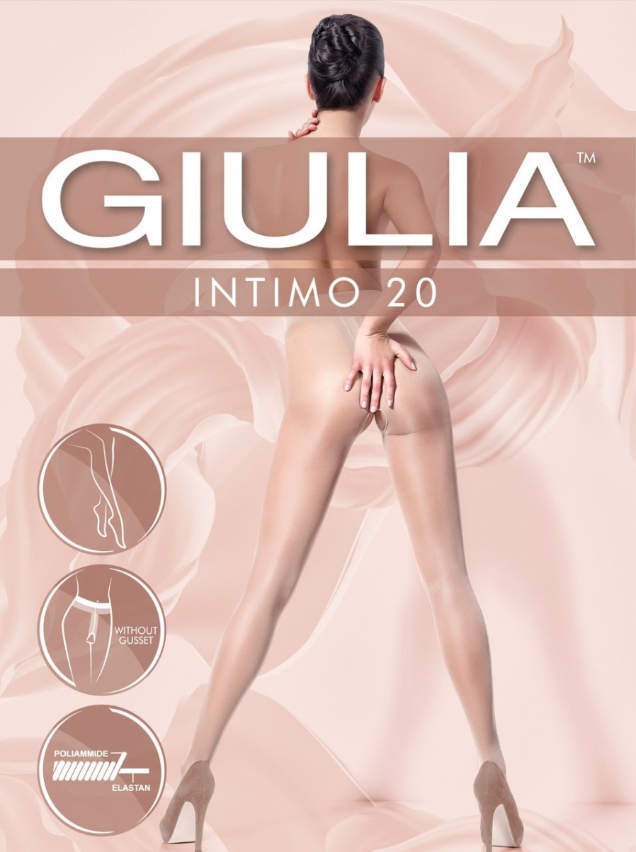 Giulia | Giulia Strumpfhose Im Schritt Offen 20 Den Intimo 20 Von Giulia