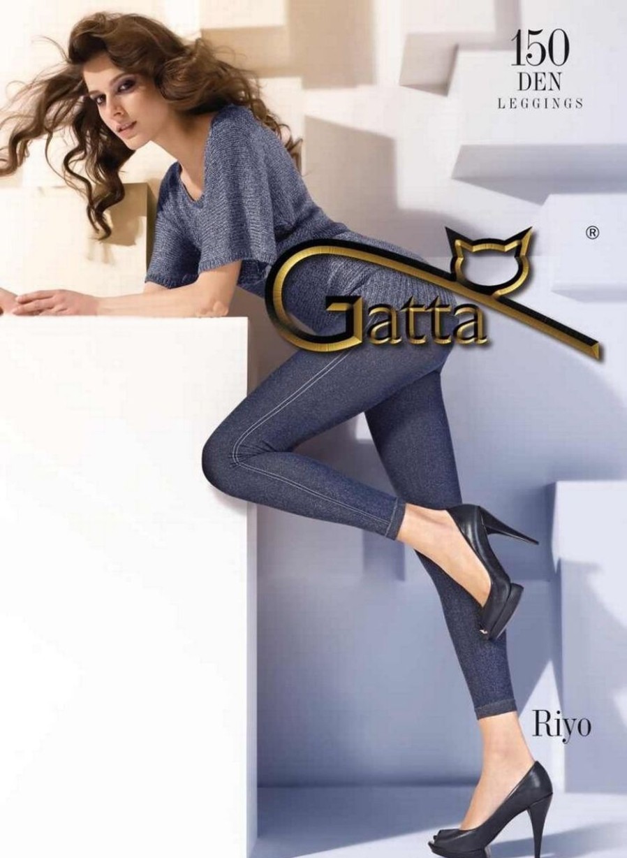 Gatta | Gatta Gatta Leggins In Jeans-Look Riyo 06, 150 Den