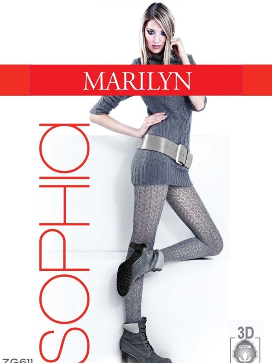 Marilyn | Marilyn Marilyn Baumwollstrumpfhose Mit Netzstruktur Sophia 120 Den