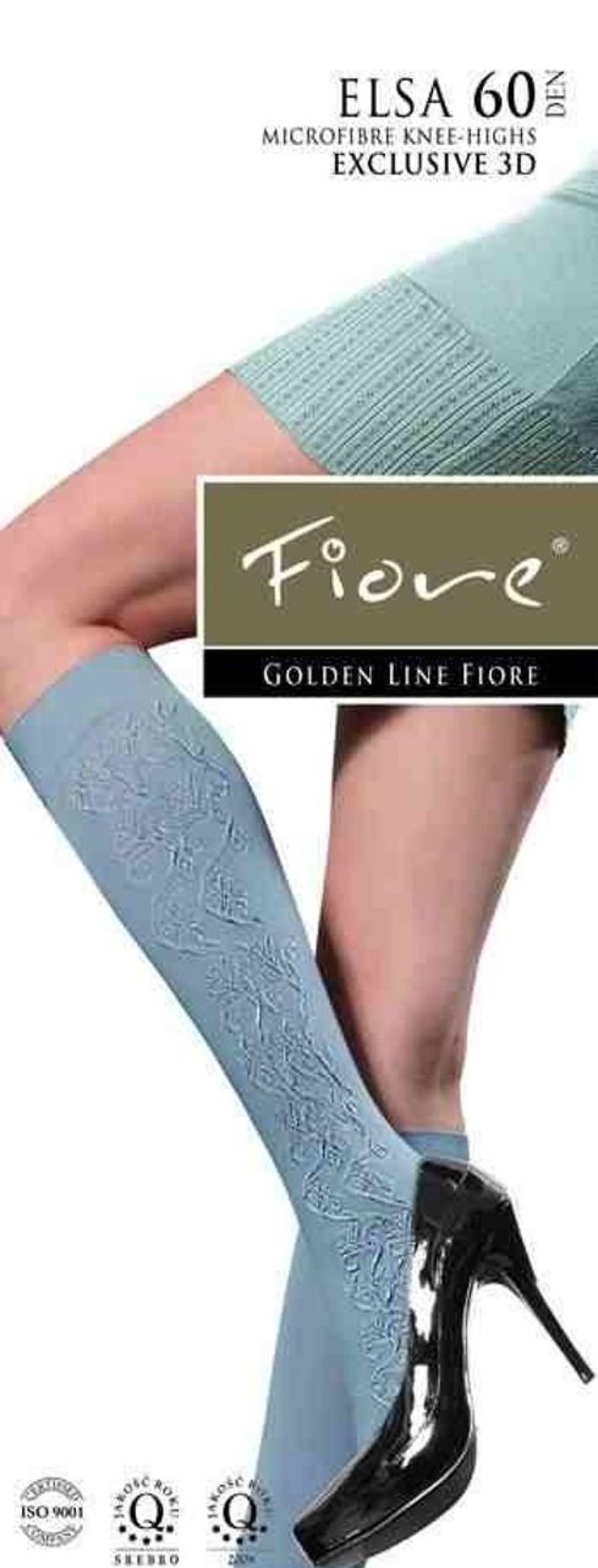 Kniestrumpfe | Fiore Fiore Kniestrumpfe Mit Floralem 3D-Muster Elsa 60 Den