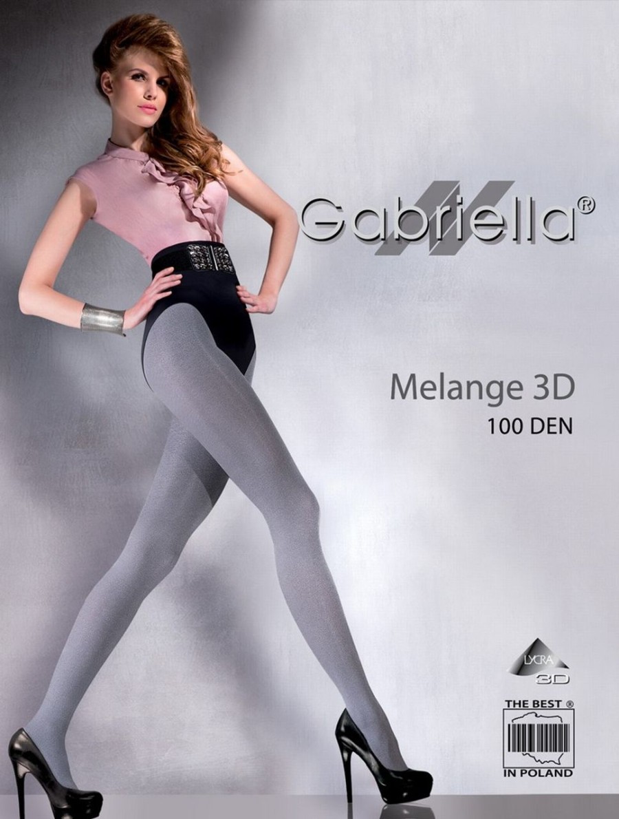 Gabriella | Gabriella Gabriella Melierte Blickdichte Strumpfhose Melange, 100 Den