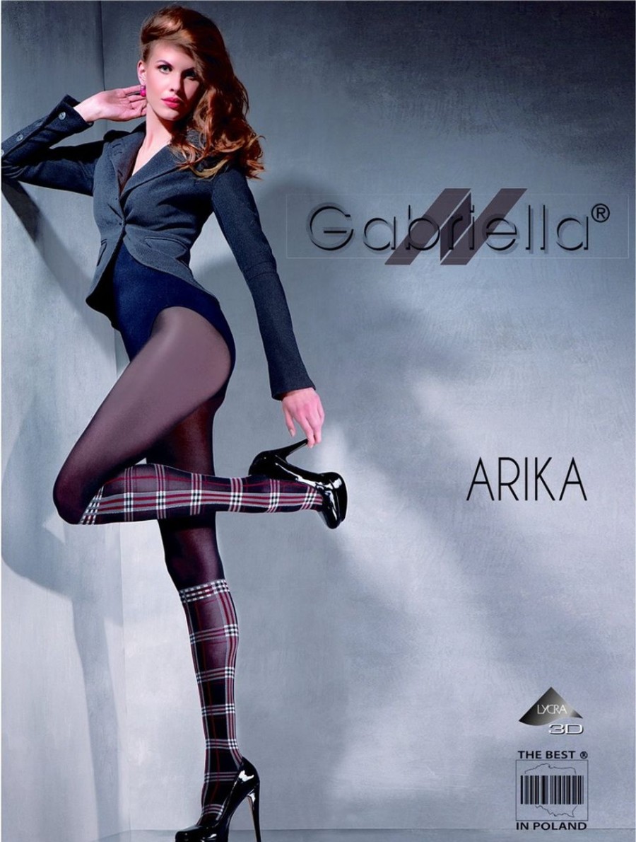 Gabriella | Gabriella Gabriella Strumpfhose Mit Karomuster Arika, 60 Den Nero