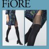 Fiore | Fiore Feinstrumpfhose Mit Glitzernder Overknee-Optik Bombardino Von Fiore Black-Metallic