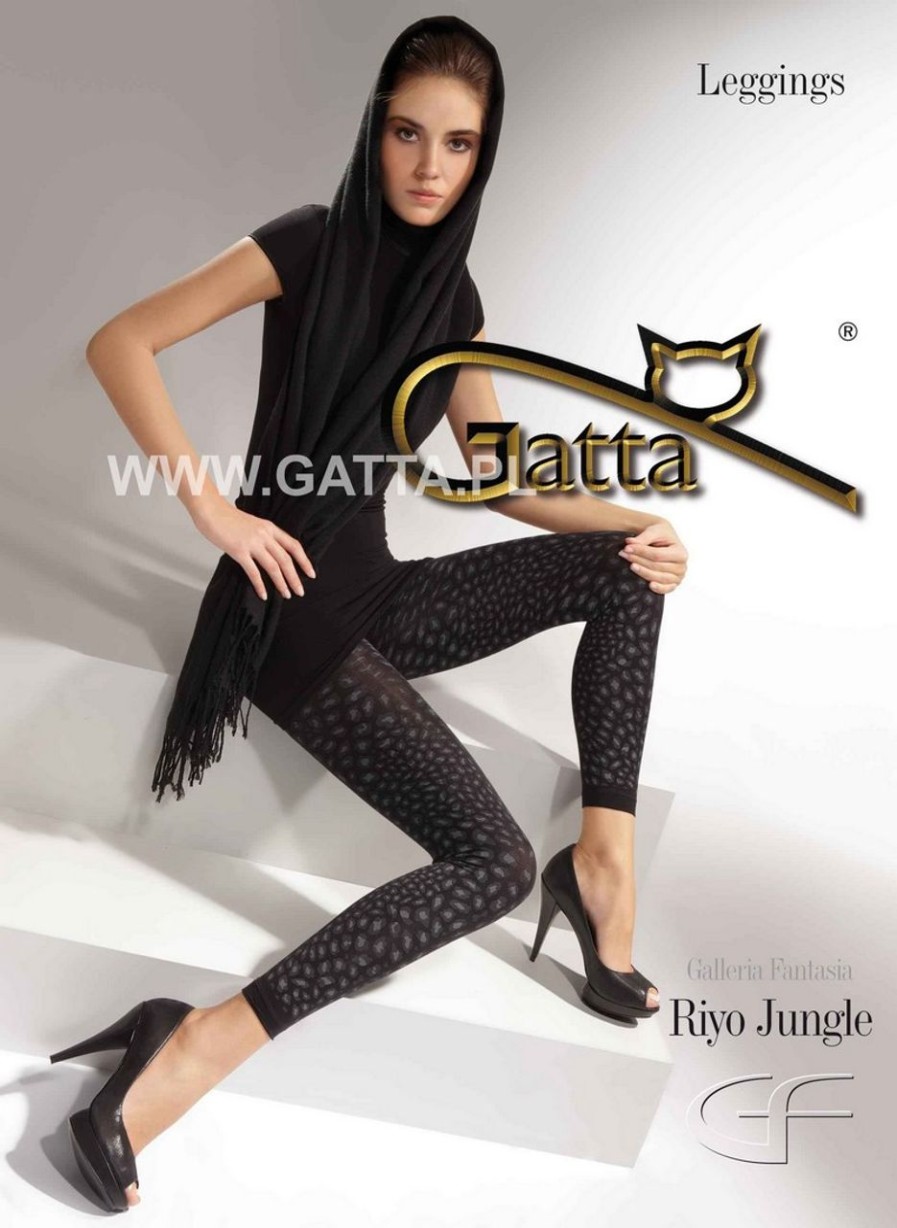 Gatta | Gatta Gatta 7/8 Leggins Mit Leopardenmuster Riyo Jungle