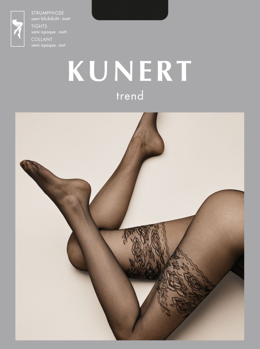 Kunert | Kunert Feinstrumpfhose Mit Sinnlicher Strumpfoptik Und Glamourosem Lurex-Effekt Von Kunert Black-Silver