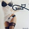 Gatta | Gatta Hauchdunne Halterlose Strumpfe Mit Elegantem Spitzenabschlussband, 8 Den, Von Gatta