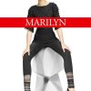 Marilyn | Marilyn Marilyn Lange Leggings Mit Gerafftem Ziersaum Fantazy, 120 Den