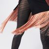 Fiore | Fiore Blickdichte Strumpfhose Mit Wildtiermuster In Zebra-Optik Von Fiore Black