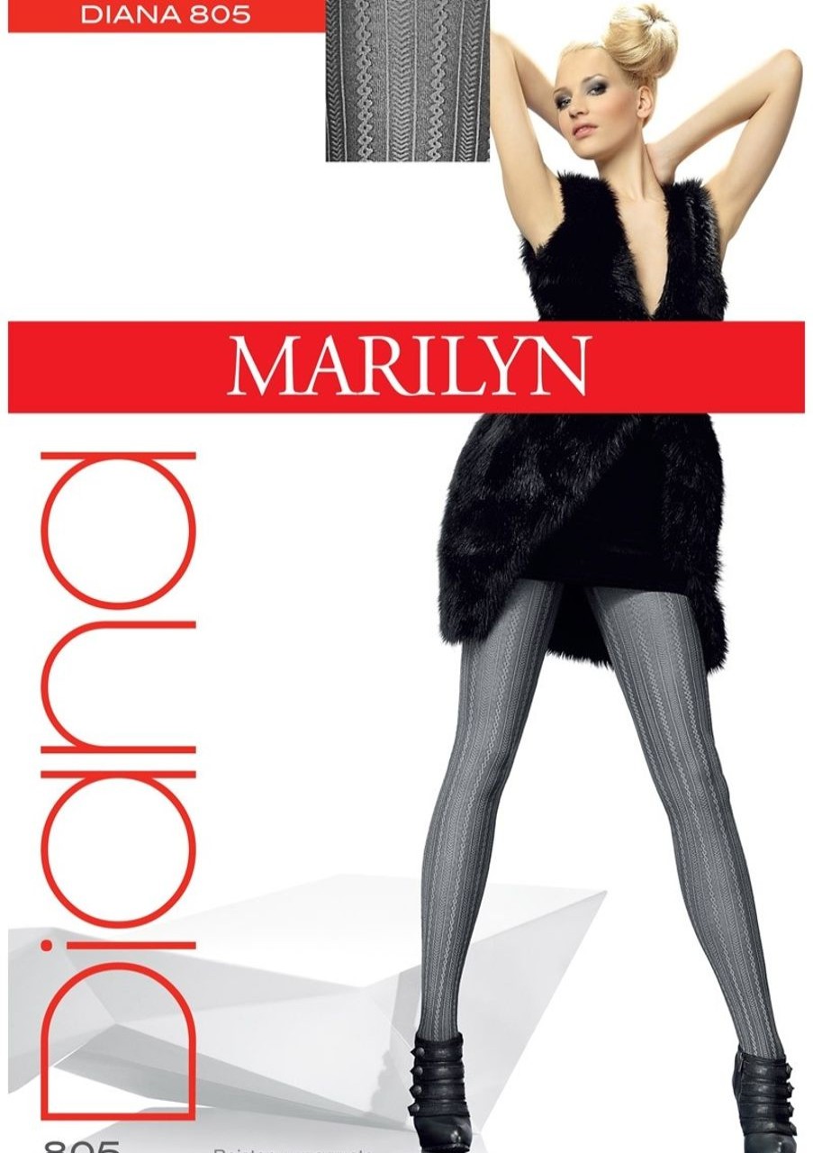 Marilyn | Marilyn Marilyn Blickdichte Strumpfhose Mit Streifen- Und Zopfmuster Diana 60 Den