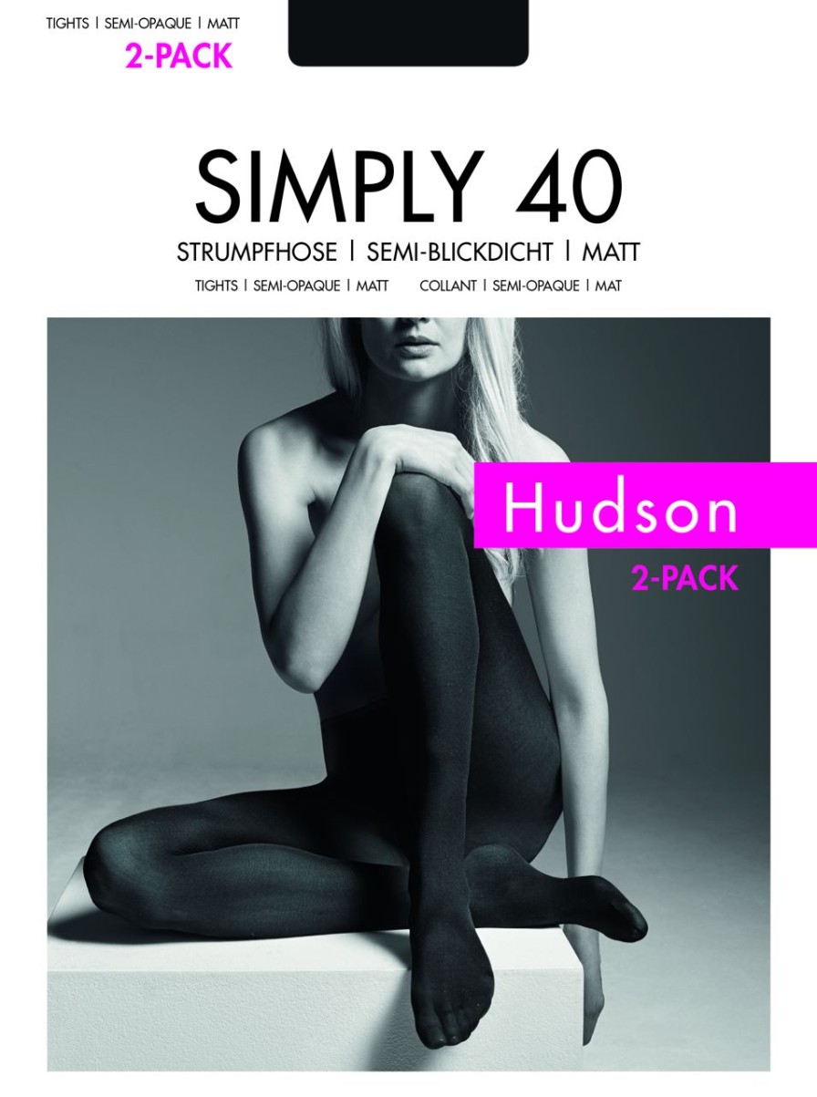 Hudson | Hudson Matte, Semi-Blickdichte Strumpfhose Simply 40 Von Hudson - 2 Paar