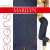 Marilyn | Marilyn Marilyn Leggings In Jeansoptik, 3/4-Lange, Mit Reisverschluss Jeans Zip