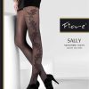 Glanzende Strumpfhosen Und Strumpfe | Fiore Fiore Microfaserstrumpfhosen Mit Blumenrankenmuster Sally 40 Den