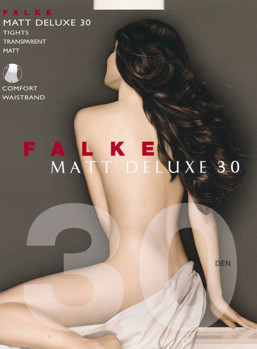 Matte Strumpfhosen | Falke Elegante Strumpfhose Mit Matt-Effekt Matt Deluxe 30 Von Falke Black