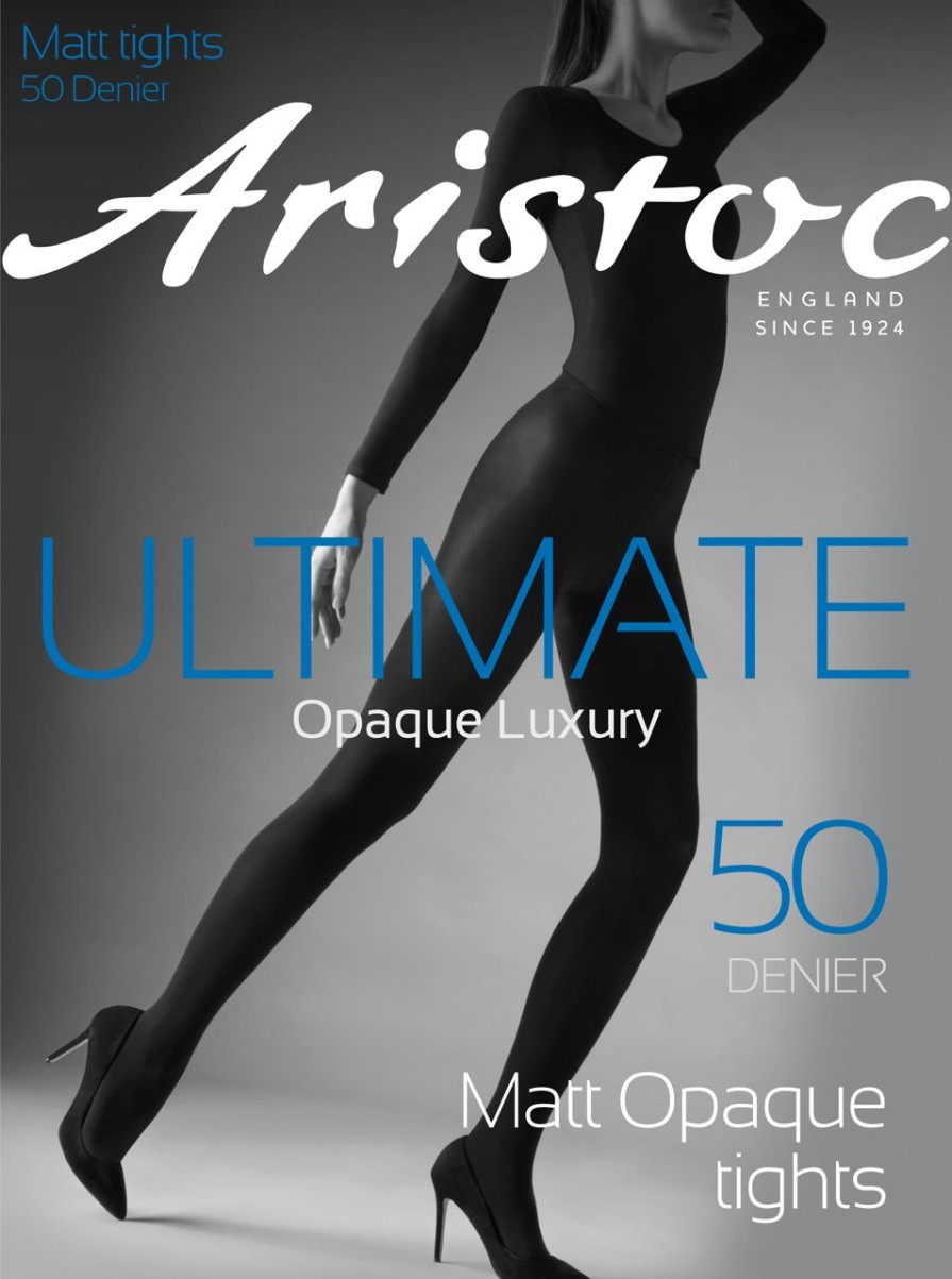 Aristoc | Aristoc Blickdichte Strumpfhose In Matter Optik 50 Denier Ultimate Matt Opaque Von Aristoc Black