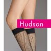 Hudson | Hudson Netzkniestrumpfe Mit Rautenmuster Von Hudson Black