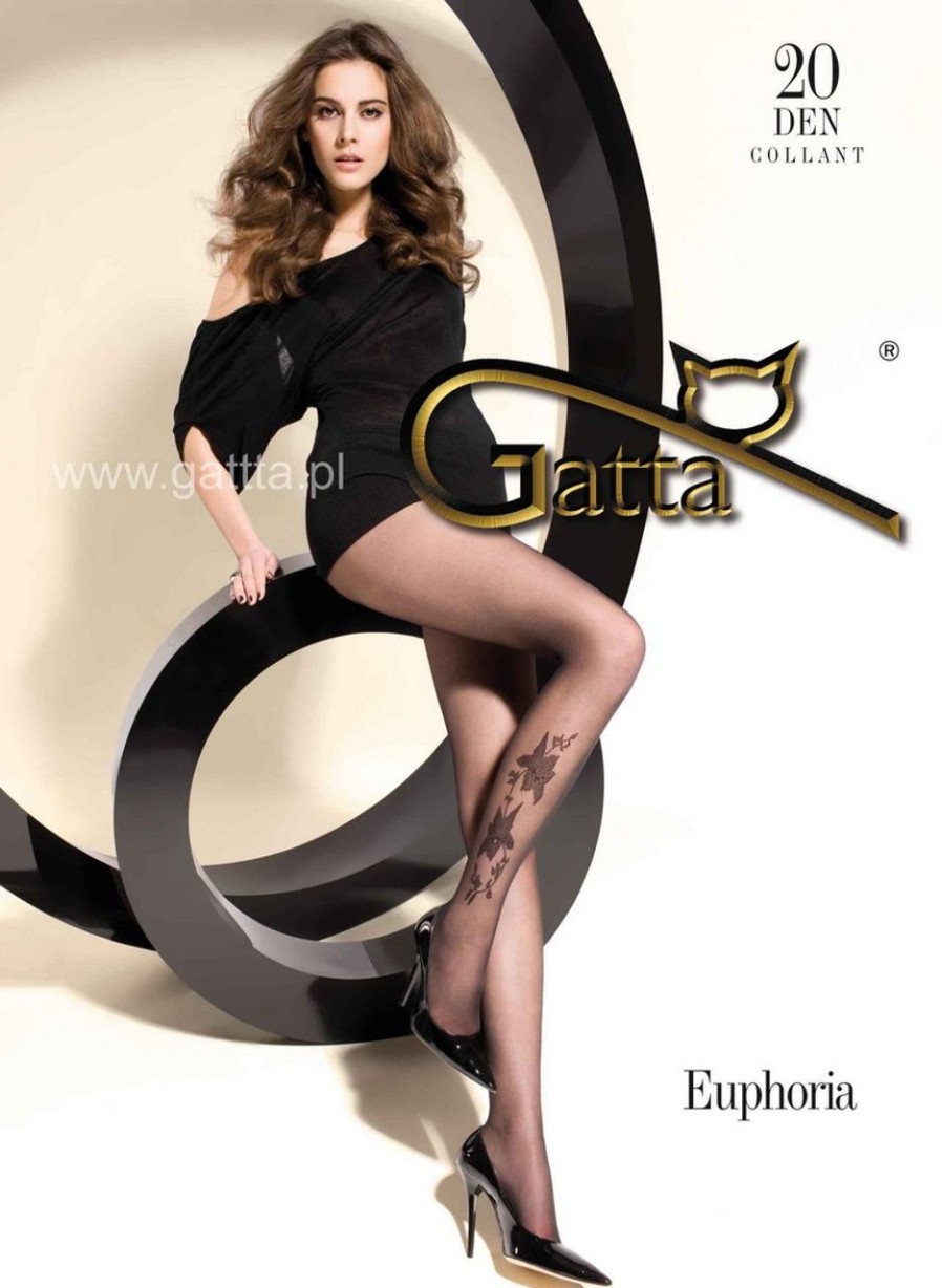 Gatta | Gatta Gatta Feinstrumpfhose Mit Einem Blumenmuster Euphoria 07