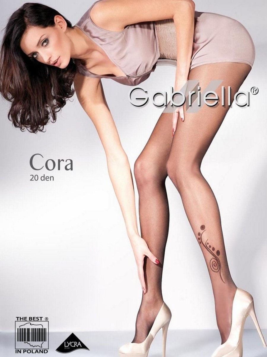 Gabriella | Gabriella Gabriella Feinstrumpfhose Mit Dezentem Floralem Muster 20 Den