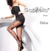 Gabriella | Gabriella Gabriella Elegante Feinstrumpfhose Mit Dezentem Blumenmuster Elena 20 Den Nero